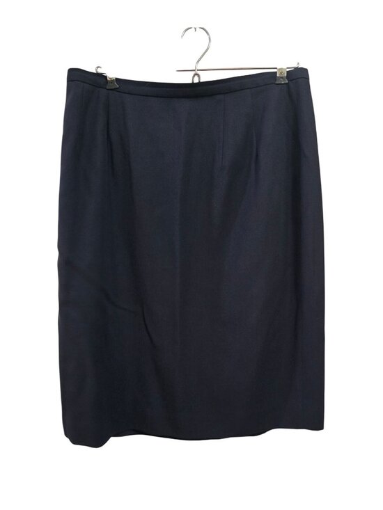 Saks Fifth Avenue Dresses & Skirts - Saks Fifth Avenue The Works Navy Wool Blend Lined Pencil Skirt Size 14
